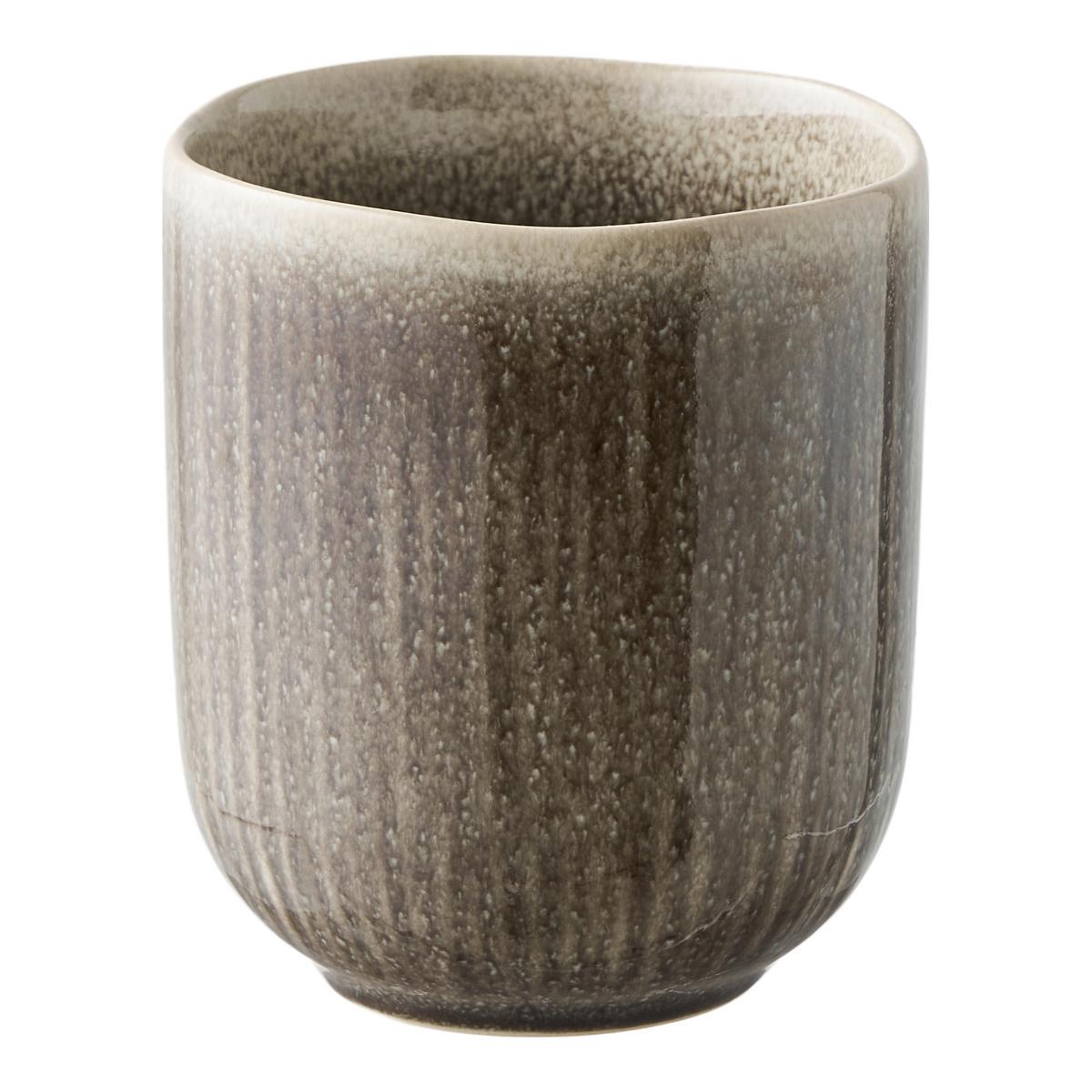 Becherset Viola Mug Steingut Grau 4 -Teilig. - Grau, Basics, Keramik