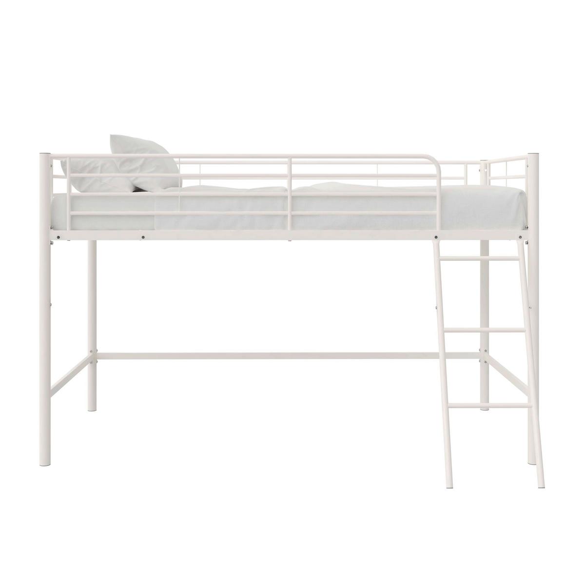 Hochbett Jodie Weiß B: 207 cm - Weiß, Design, Metall (207/129/130cm) - MID.YOU