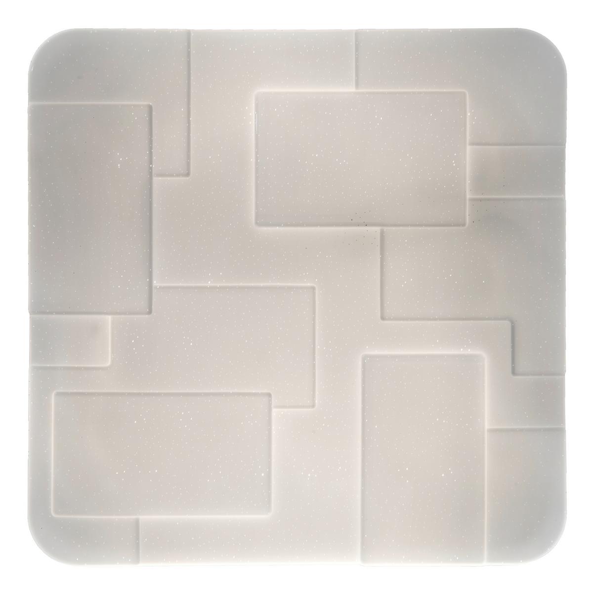 Led-deckenleuchte Luxor L: 54 Cm Dimmbar Mit Fernbedienung - Weiß, Design, Kunststoff/Metall (54/6,5cm) - Näve