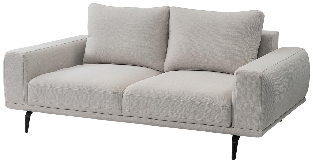 2-sitzer-sofa Selene Creme B: 202 Cm - Creme/Schwarz, MODERN, Textil (202/89/115cm) - MID.YOU