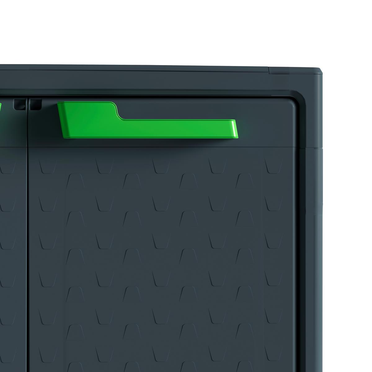 Werkzeugschrank E-Com Moby 44x100x80 cm Kunststoff - Anthrazit/Grau, Design, Kunststoff (80/100/44cm) - Keter