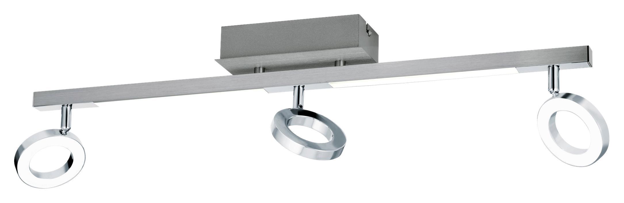 LED-Strahler Cardillio 1 - Chromfarben/Alufarben, MODERN, Kunststoff/Metall (8,5/69cm)