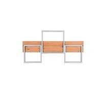 LED-Deckenleuchte Harper L: 65 cm, dimmbar - Schwarz/Braun, Basics, Holz/Metall (65/7,5/34,5cm) - Trio Leuchten