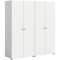 Drehtürenschrank Darwin, Weiß B: 160 Cm - Weiß, MODERN, Holzwerkstoff (160/176/51cm) - MID.YOU