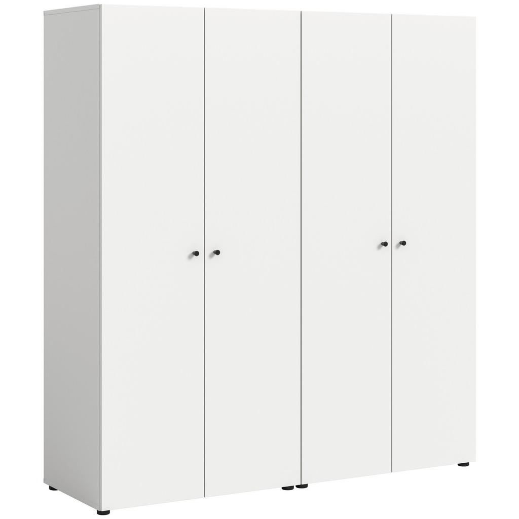 Drehtürenschrank Darwin, Weiß B: 160 Cm