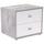 Nočný Stolík 4-you   *cenový Trhák* - biela/svetlosivá, Konvenčný, kompozitné drevo (50/38.1/35.2cm)