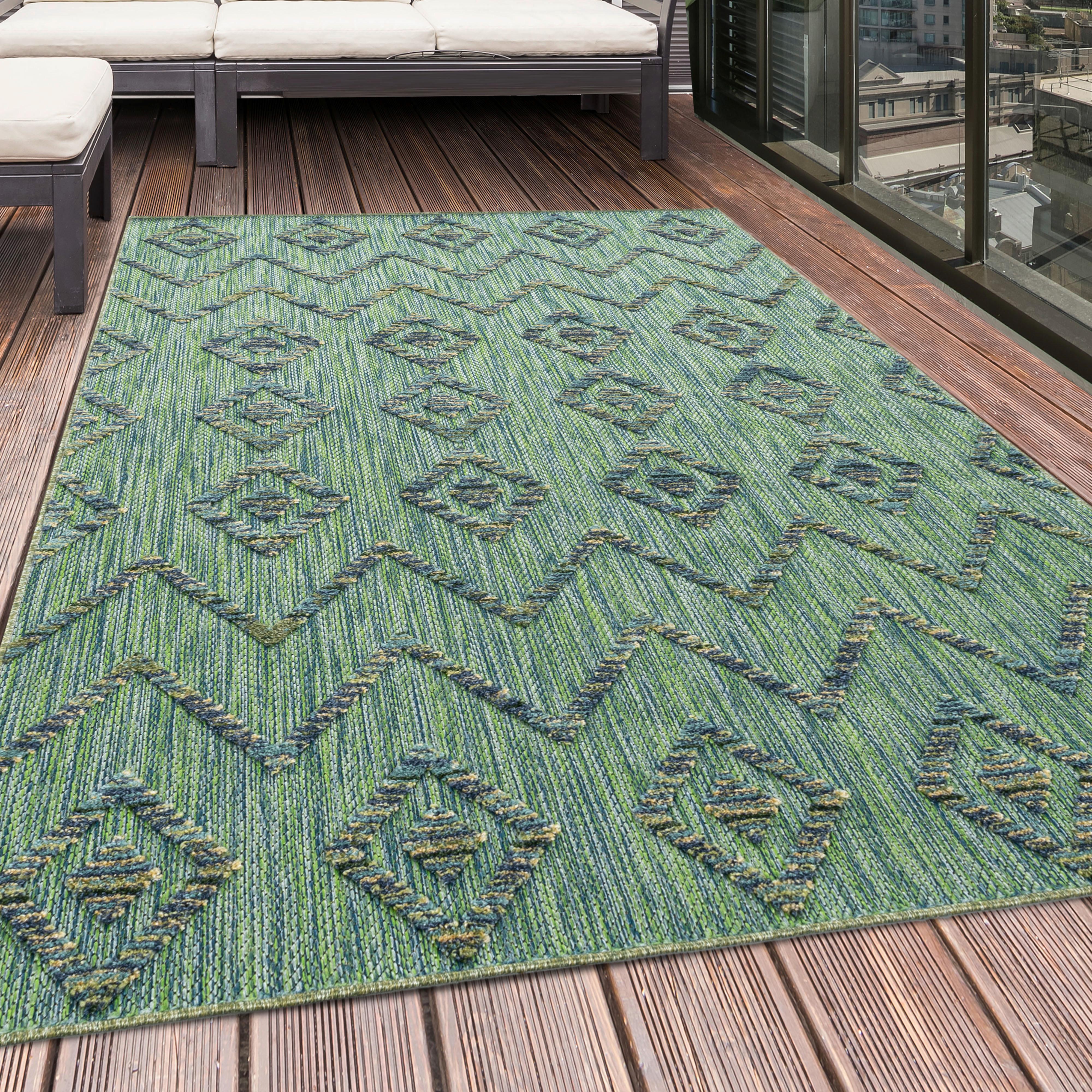 Läufer Bahama - Grün, Design, Textil (80/250cm) - Novel