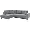 Ecksofa Texas Recr-links Grau S: Ca. 203x259 Cm - Schwarz/Grau, KONVENTIONELL, Holz (203/259cm)
