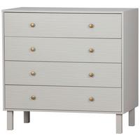 Kommode Madu Hellgrau B: 94cm - Hellgrau, Design, Holz (94/91/52cm) - Livetastic