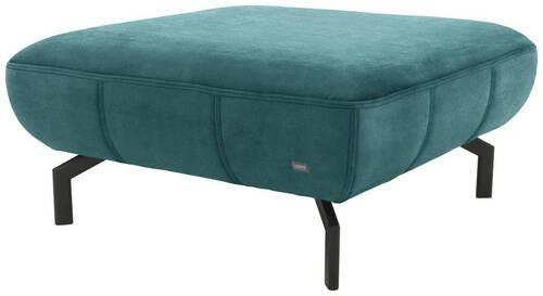 Hocker Looks Xiii - Petrol/Schwarz, Design, Textil (83/44/83cm) - LOOKS by W.Joop