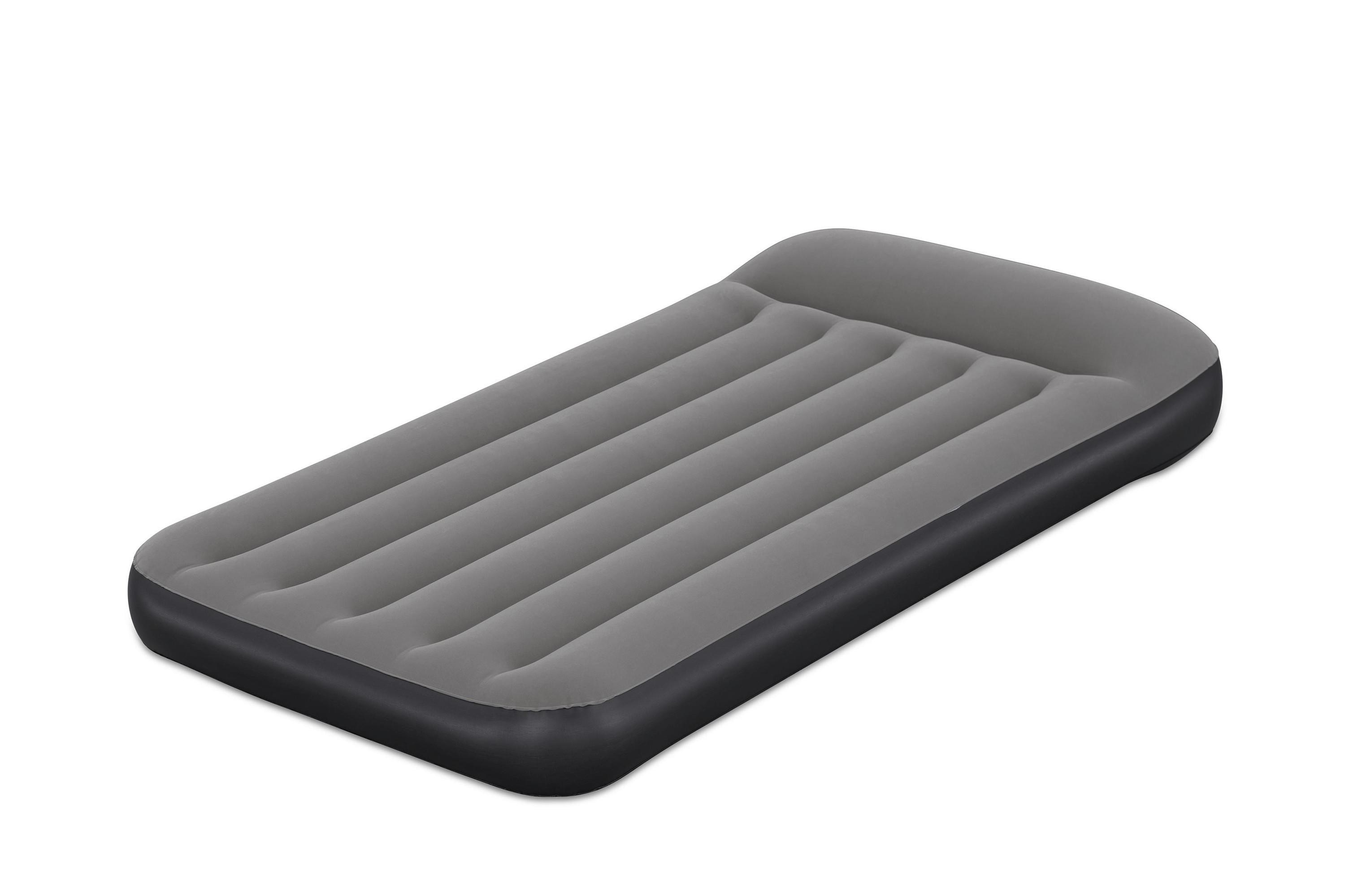 Luftbett Lukas 188x99x30 Cm Bis 300kg, Inkl. Pumpe - Dunkelgrau/Schwarz, KONVENTIONELL, Kunststoff (188/99cm) - Bestway
