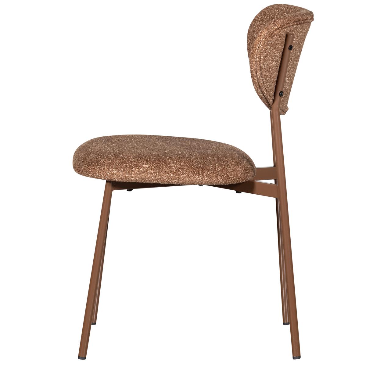 Stuhl-Set Valor Braun B: 46cm - Braun, MODERN, Textil/Metall (46/77/56cm) - Livetastic