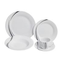 Kombiservice Liddy - Schwarz/Weiß, MODERN, Keramik - Luca Bessoni