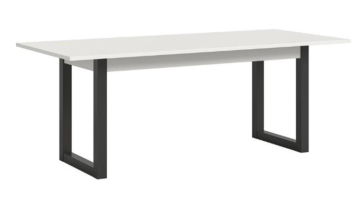 Esstisch Seattle Az Dekor Weiß, B: 150-190 cm - Anthrazit/Weiß, KONVENTIONELL, Holzwerkstoff (150-190/76/90cm)