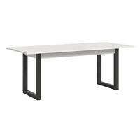 Esstisch Seattle Az Dekor Weiß, B: 150-190 cm - Anthrazit/Weiß, KONVENTIONELL, Holzwerkstoff (150-190/76/90cm) - MID.YOU