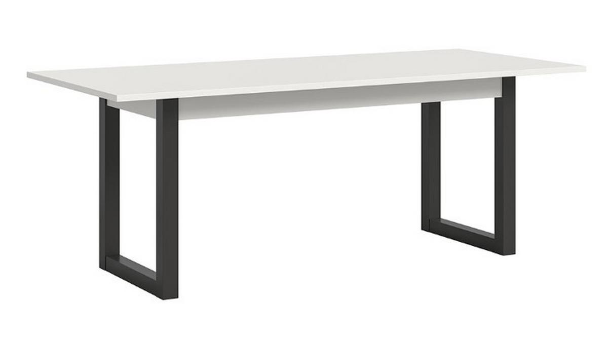 Esstisch Seattle Az Dekor Weiß, B: 150-190 cm - Anthrazit/Weiß, KONVENTIONELL, Holzwerkstoff (150-190/76/90cm) - MID.YOU