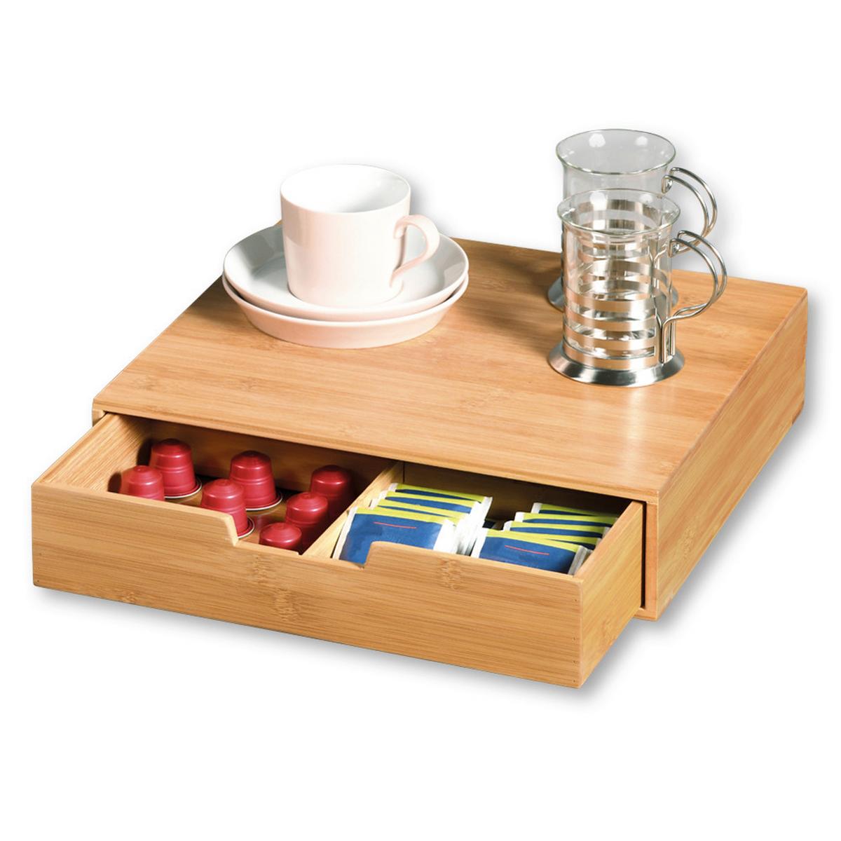 Aufbewahrungsbox Holz 34x8x31cm - Naturfarben, Basics, Holz (34/8/31cm) - Kesper