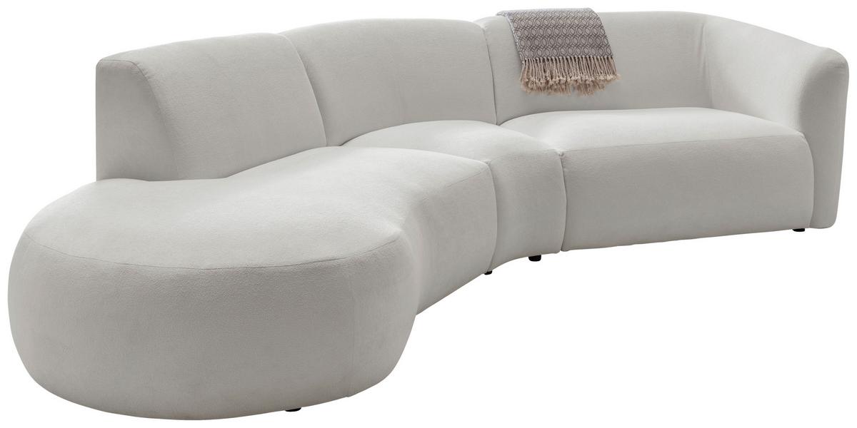 Ecksofa Jesi, Beige S: 182x276 Cm - Beige/Schwarz, MODERN, Textil (182/276cm) - Livetastic
