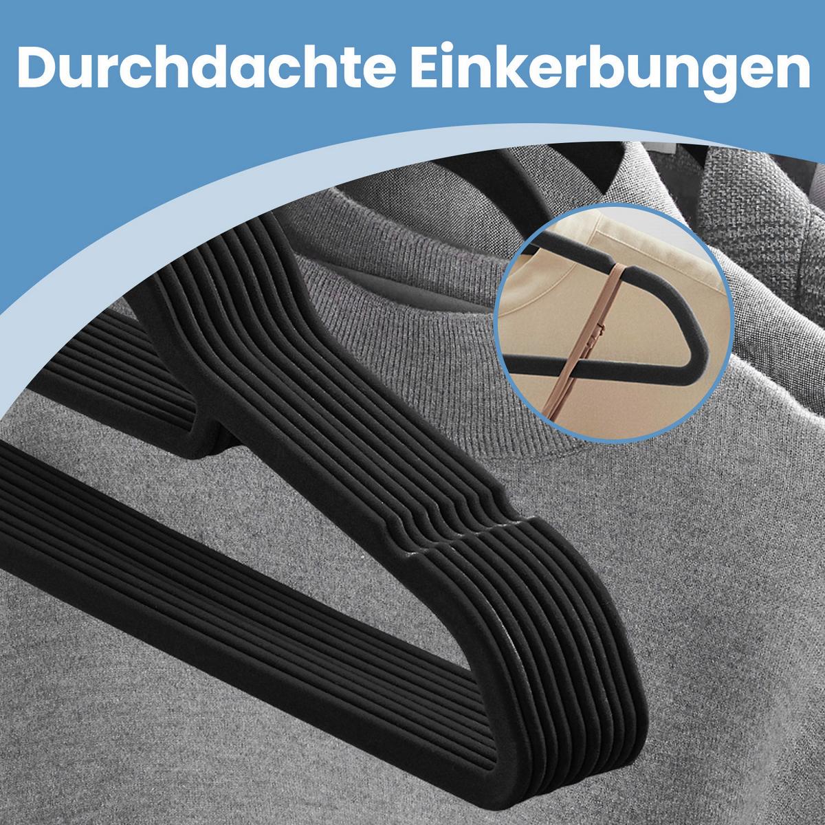 Kleiderbügel Schwarz B: 42,7 Cm - Schwarz, Basics, Kunststoff/Metall (42,7/22/0,6cm)