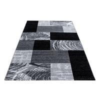 Webteppich Schwarz Naturfaser Parma 80x150 cm - Schwarz, KONVENTIONELL, Textil (80/150cm)