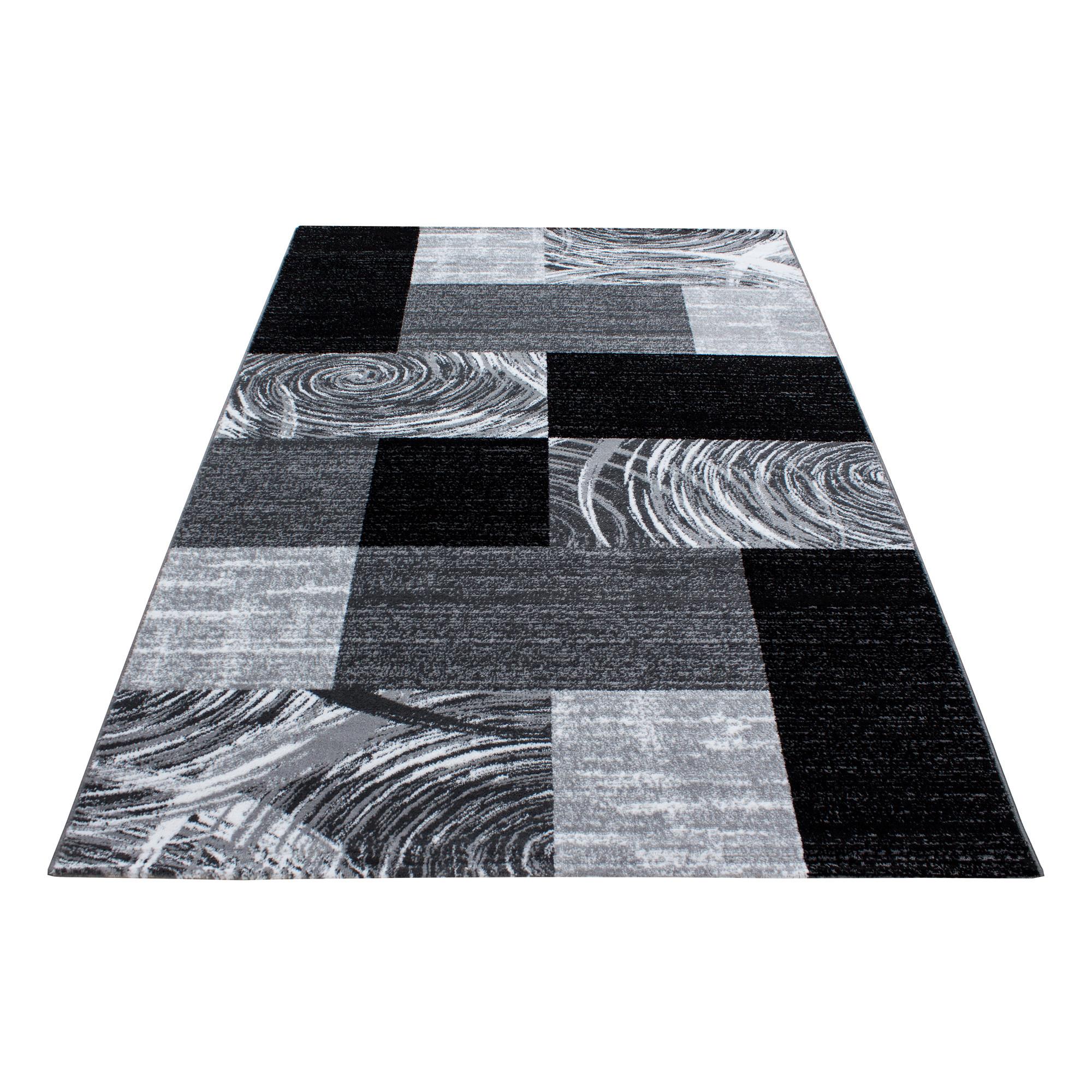 Teppich Läufer Schwarz Parma 80x300 cm