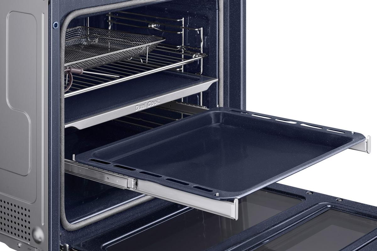 Backofen Nv7b6795jak/U3 - Schwarz, Design, Glas/Metall (59,5/59,5/57,1cm) - Samsung