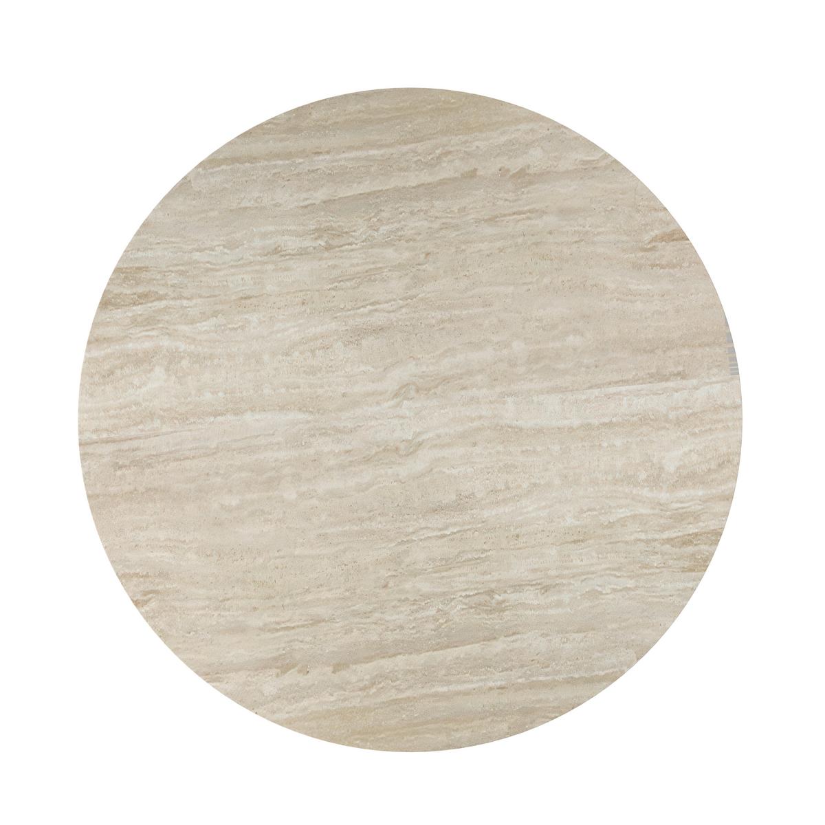 Jedálenský stôl Kiano, P: 130 cm - prírodná farba/krémová, Modern, drevo/kompozitné drevo (130/75cm) - Bessagi Home