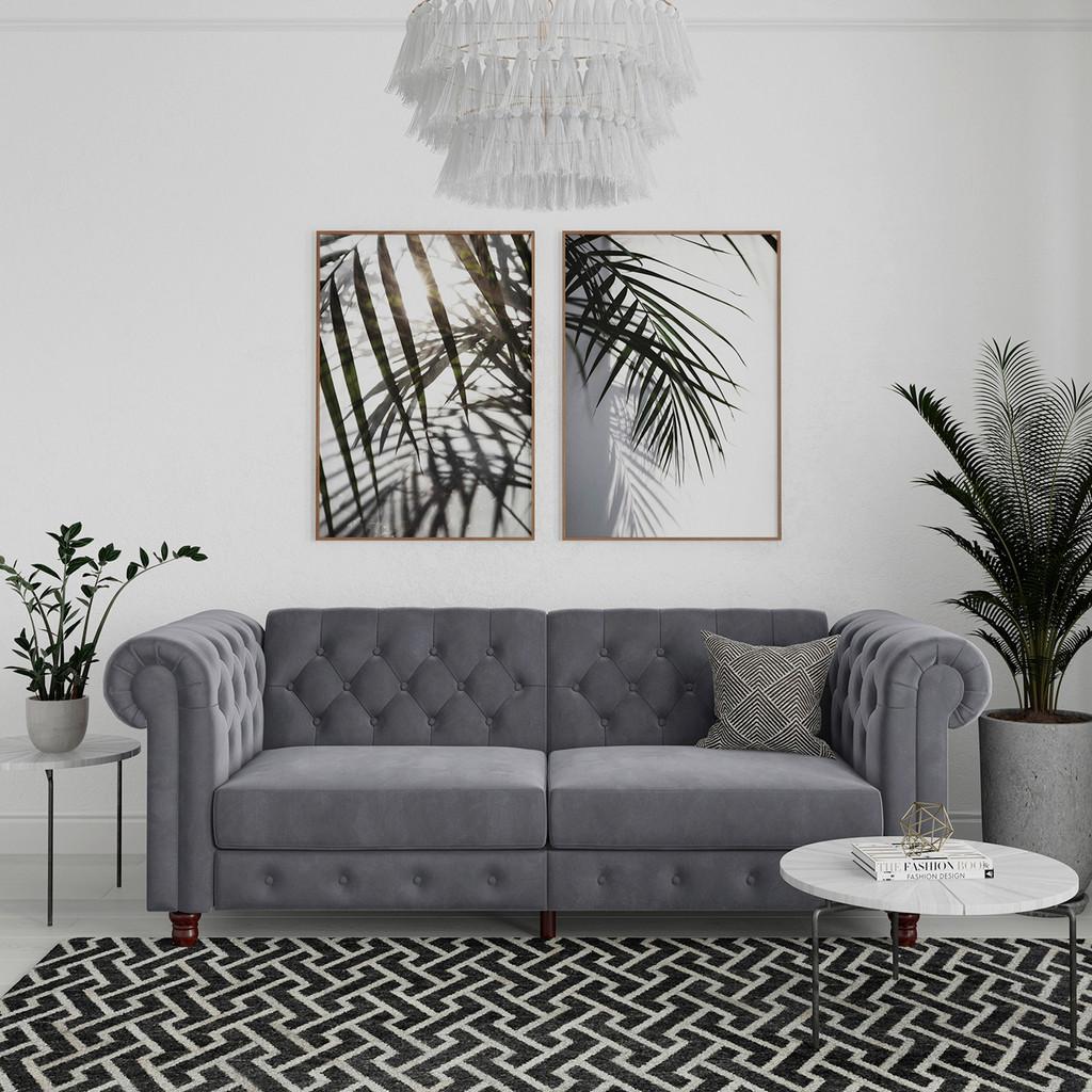 Schlafsofa Firenze Anthrazit, mit Schlaffunktion