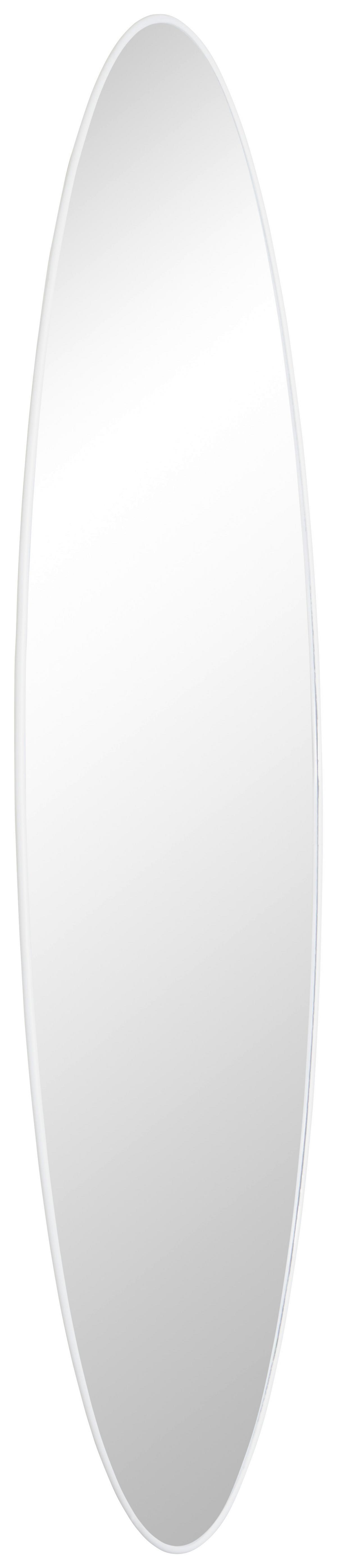 Spiegel Border I Weiß 80x30 cm - Weiß, Trend, Glas (80/30/0,9cm)