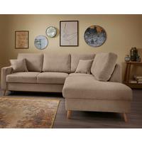 Ecksofa Valentina Hellbraun S: 230x200 Cm - Hellbraun/Naturfarben, MODERN, Textil (230/200cm) - Livetastic