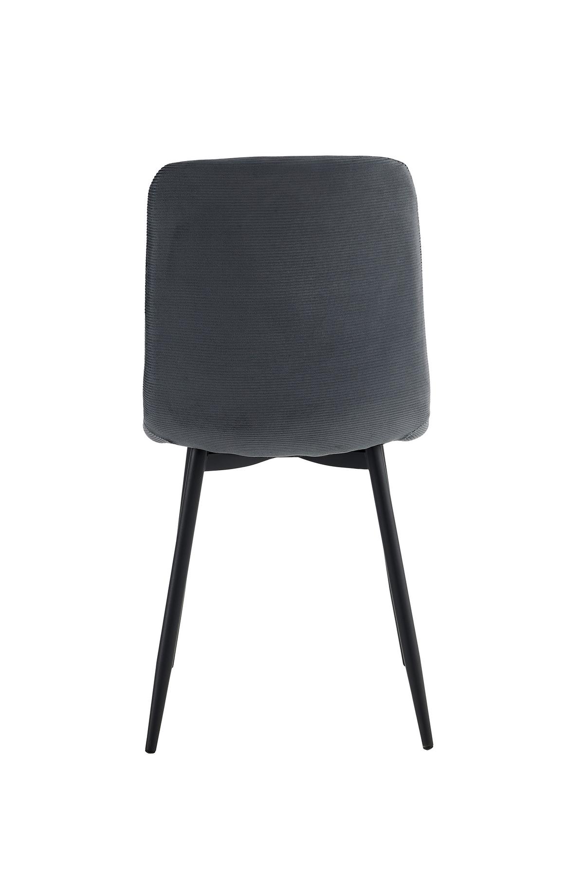 Stuhl-set Leipzig S 2er-Set - Anthrazit/Schwarz, MODERN, Textil/Metall (44/92/54cm) - MID.YOU