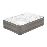 Luftbett Daniel 203x152x56 cm bis 300kg, inkl. Pumpe - Braun/Grau, KONVENTIONELL, Kunststoff/Metall (203/152/56cm) - Bestway