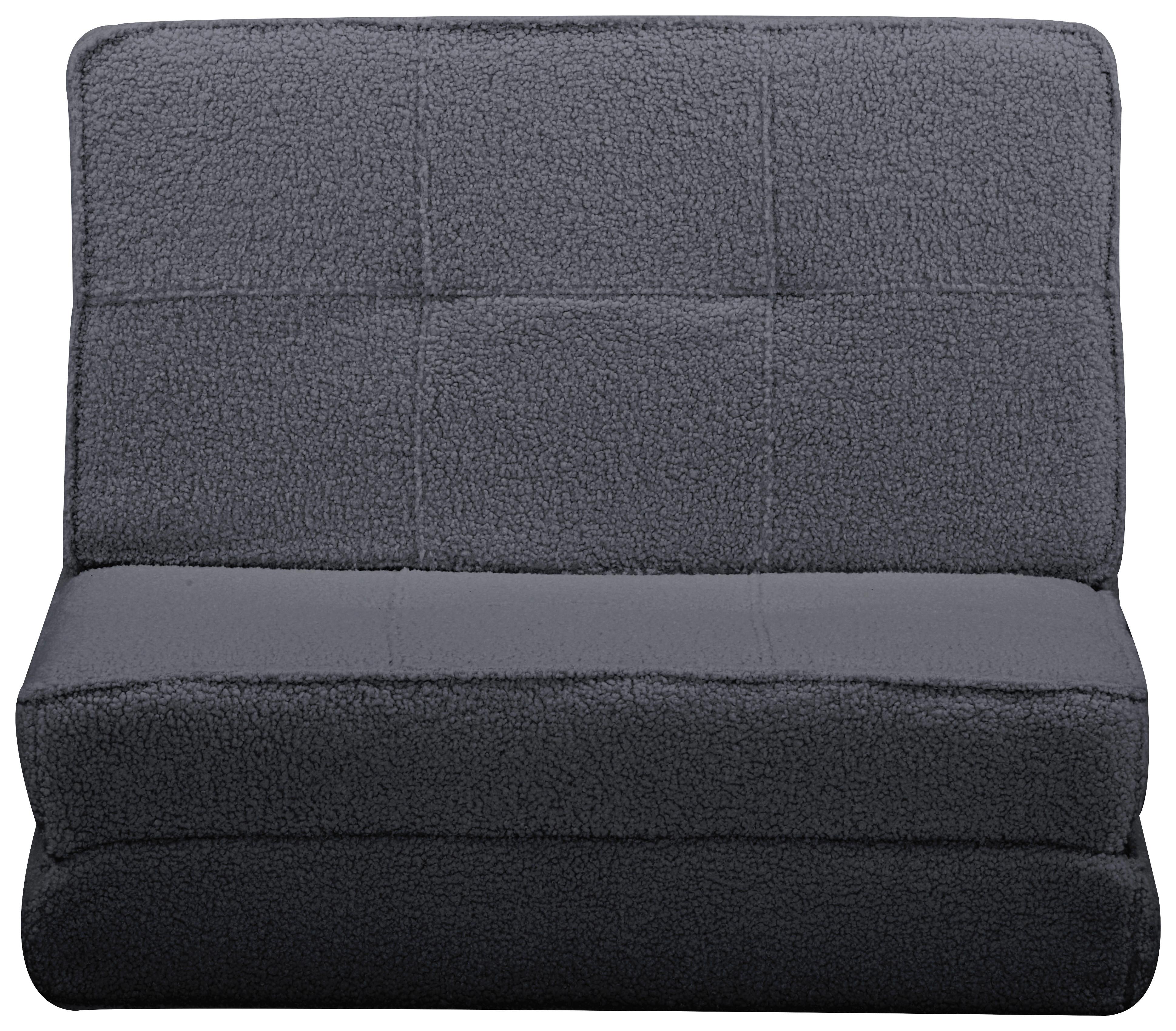 Schlafsofa Luc Grau 74x61,5x80 cm - Grau, MODERN, Textil (74/61,5/80cm) - MID.YOU
