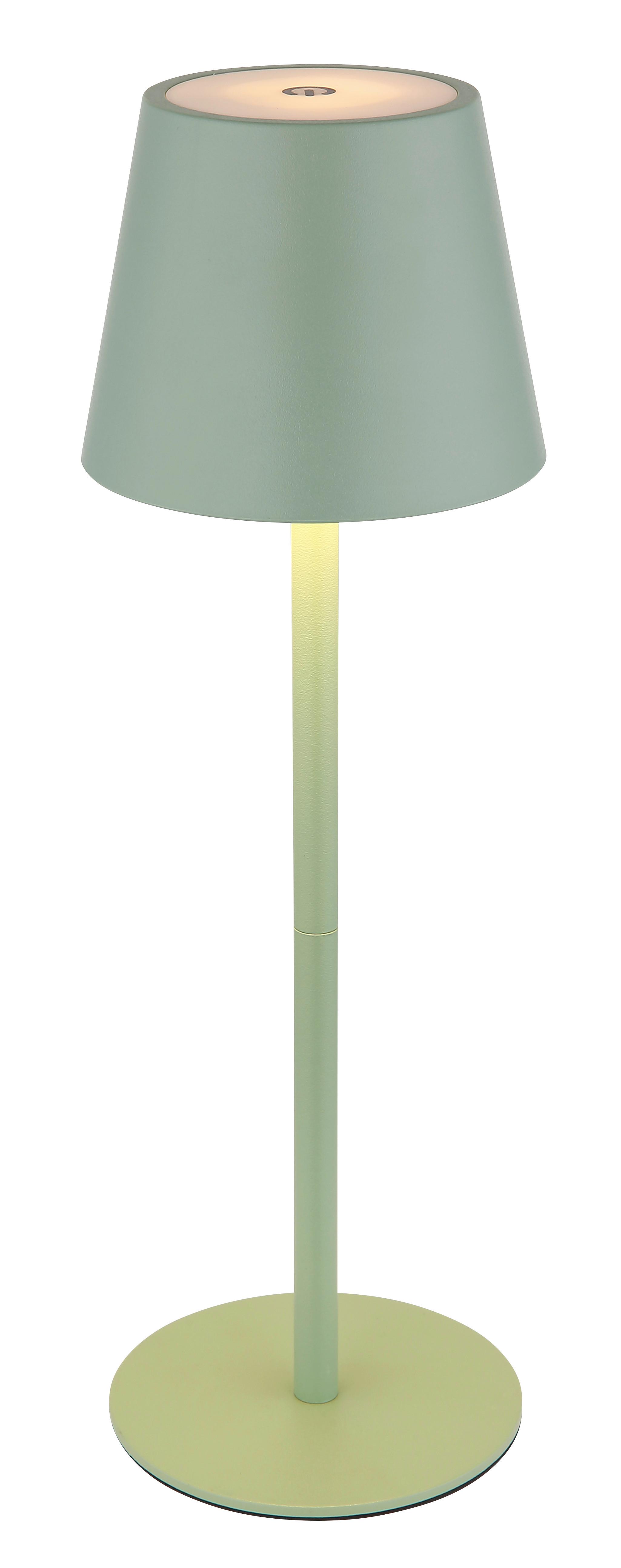 Akku-Tischleuchte 58488bg Verschlusslicht - Hellgrün, Design, Kunststoff/Metall (11,5/36cm) - Globo