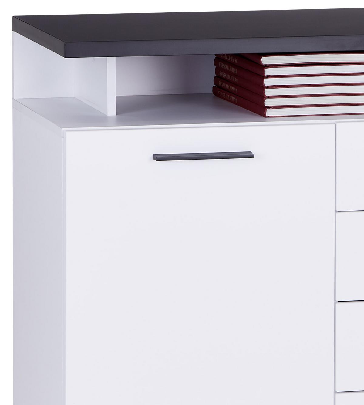 Kommode Mit Soft-Close B: 150,2 cm Maxi, Weiß/Grau - MODERN, Holzwerkstoff (150,2/90/41,9cm)