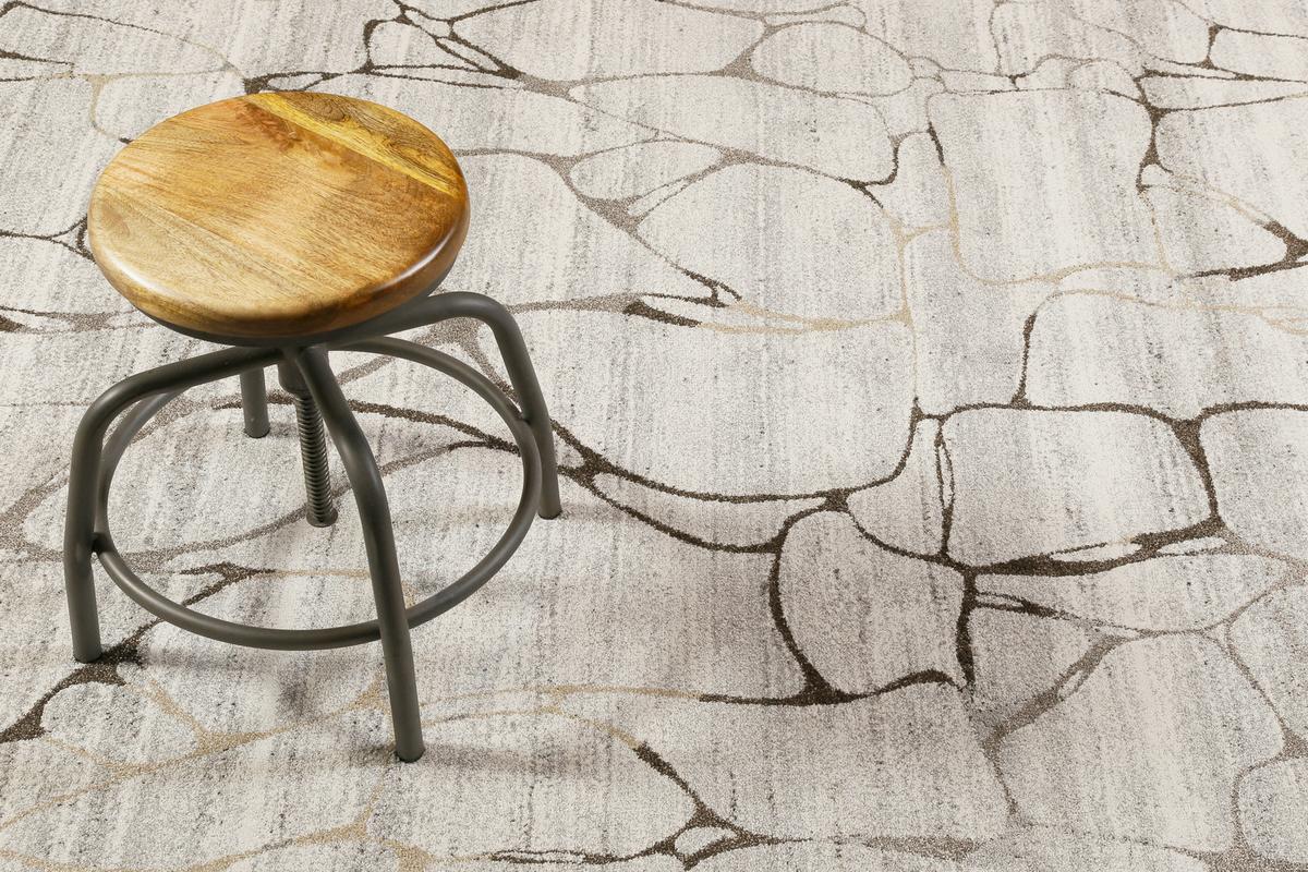 Webteppich Solo Fields Taupe/beige 200x290 Cm - Taupe/Beige, Design, Textil (200/290cm) - WECON HOME