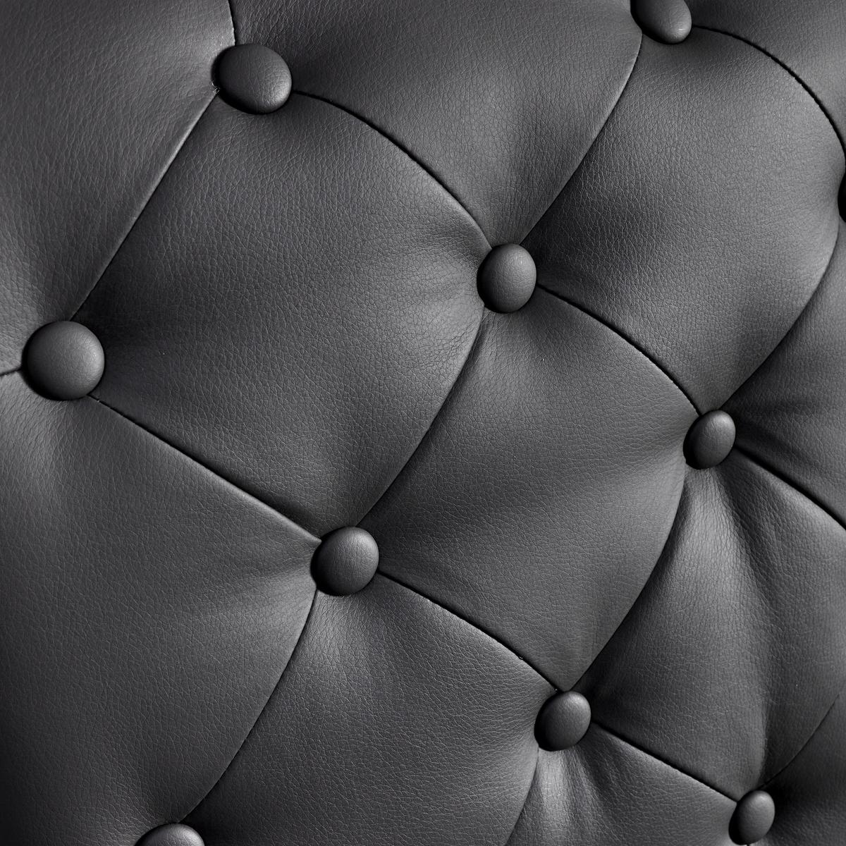 Židle Ivie - černá koženka - černá, Moderní, kov/dřevo (43/86/62cm) - P & B