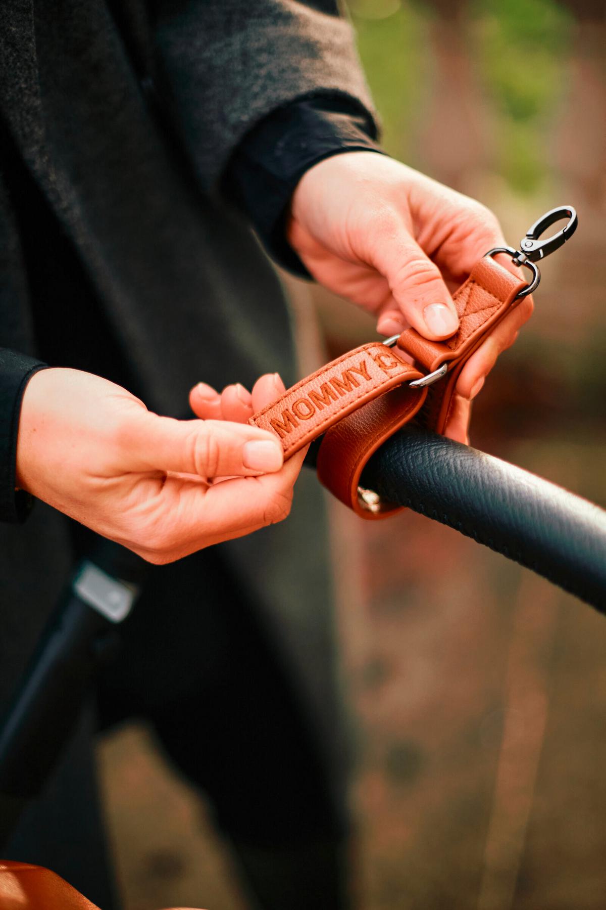 Wickeltasche Mommy Club Braun, Lederoptik, B: 38 cm - Schwarz/Braun, KONVENTIONELL, Kunststoff (38/21/27cm) - Childhome