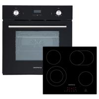 Backofenset Respekta Aset6005500 - Schwarz, Trend, Glas/Metall (59,5/59/55cm) - Respekta