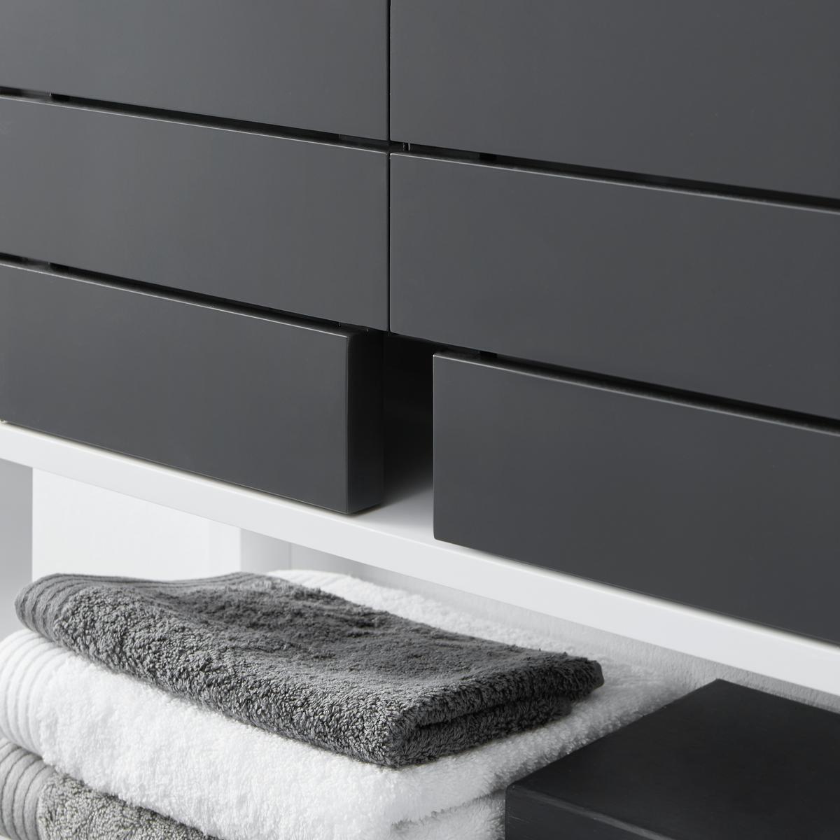 Závěsná skříňka TIA - šedá/bílá, Moderní (60/70/23cm) - P & B