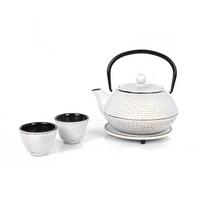 Čajová sada EW-GE-1601C - krémová, Basics, kov (800ml) - Echtwerk