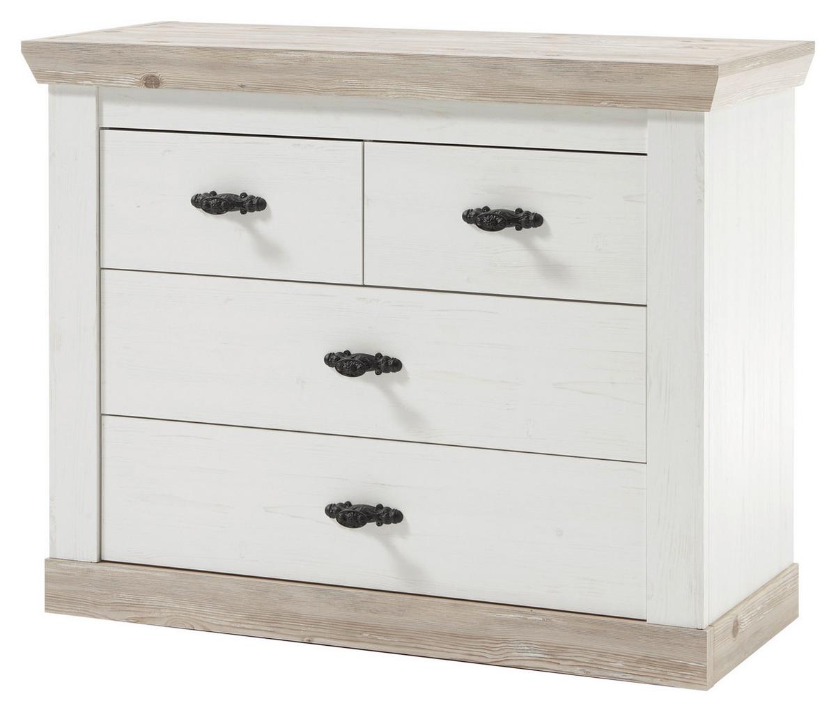 Kommode Florenz Hellbraun/Pinienfarben B:107cm - Hellbraun/Pinienfarben, Design, Holzwerkstoff (107/87/45cm) - MID.YOU