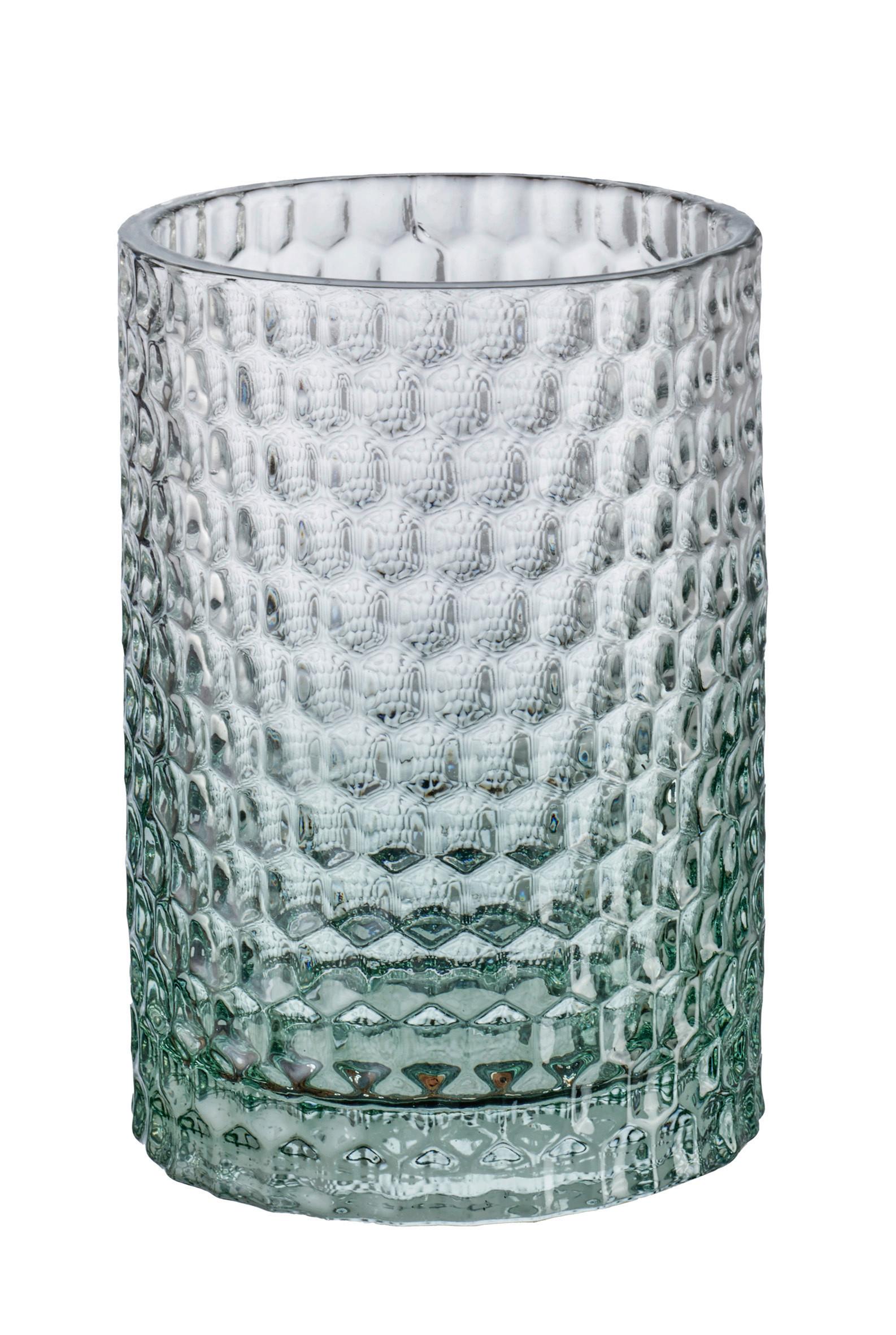 Zahnputzbecher Melua Grün Glas - Grün, Basics, Glas (7,6/11,4cm) - Kleine Wolke