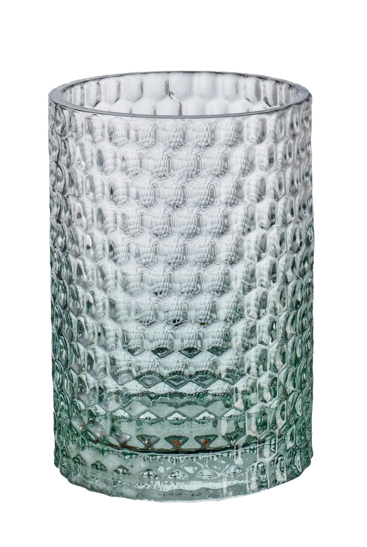 Zahnputzbecher Melua Grün Glas - Grün, Basics, Glas (7,6/11,4cm) - Kleine Wolke