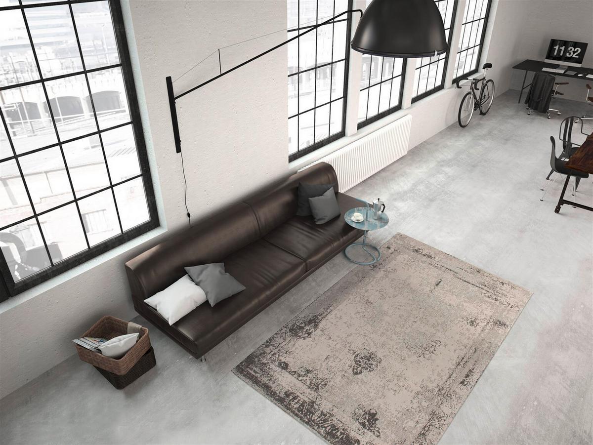 FLACHWEBETEPPICH Anthrazit/Grau - Anthrazit, KONVENTIONELL, Textil (120/170cm) - Kayoom
