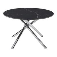 KONFERENČNÝ STOLÍK LANCE - čierna/chrómová, Design, kov/keramika (70/44cm) - Mömax