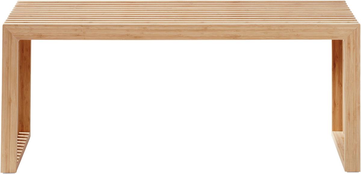 Sitzbank Rib - Naturfarben, KONVENTIONELL, Holz (104/43/35cm) - MID.YOU