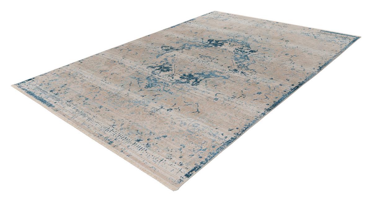 Vintage-Teppich Dilan 200 - Blau, KONVENTIONELL, Textil (160/230cm)