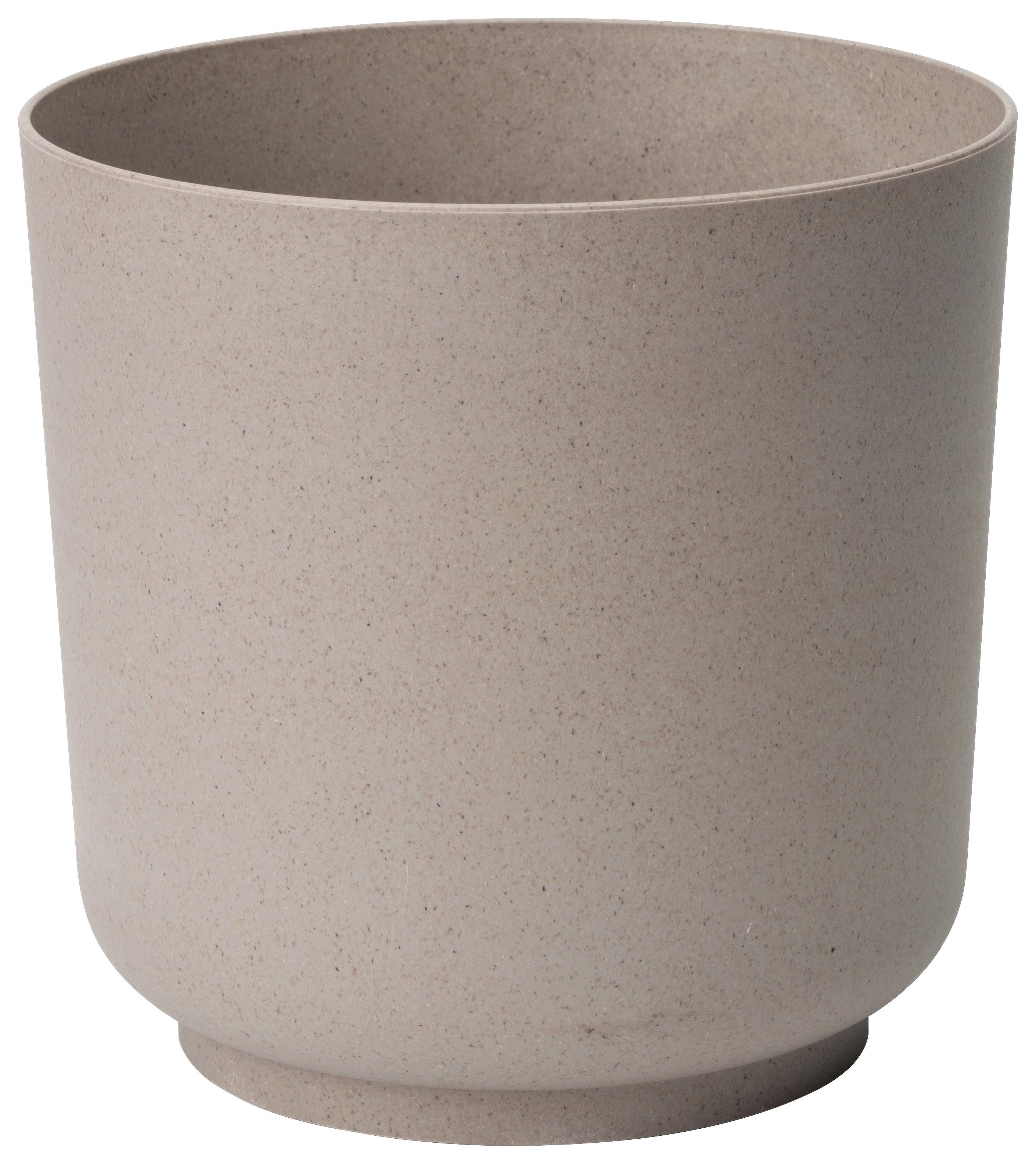 Obal Na Kvetináč Ecocare, Sivý, Ø/v: 15/14,9 Cm - sivá, Štýlový, drevo/plast (15/14,9cm) - ecoTree