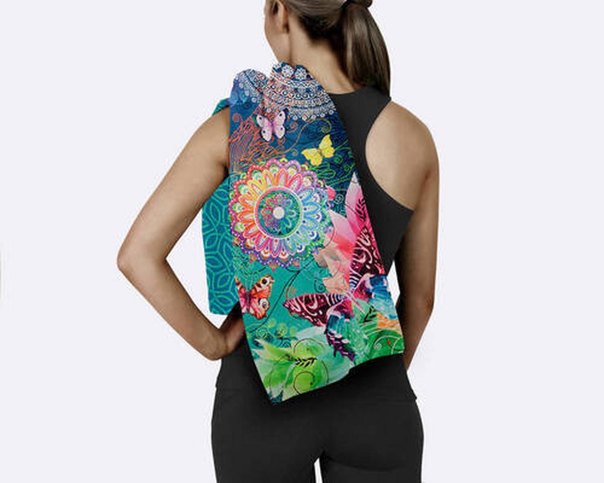 Sporthandtuch Parada Multicolor 75x180 Cm - Multicolor, Trend, Textil (75/180cm)